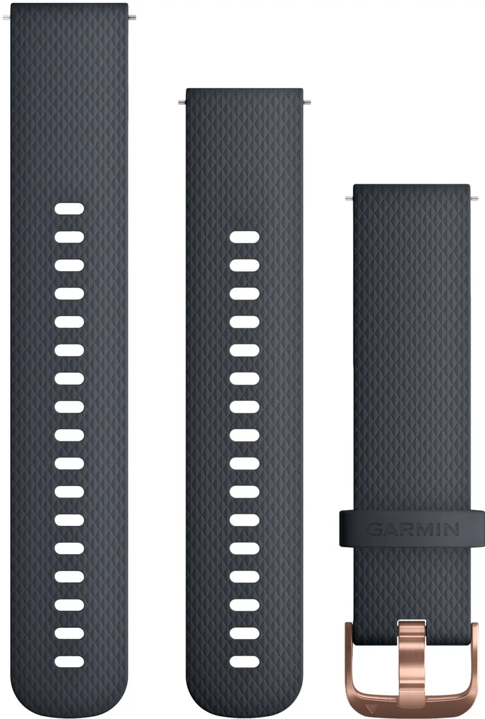 Garmin - curea silicon - Quick Release 20 - Granite Blue Silicone - Rose Gold