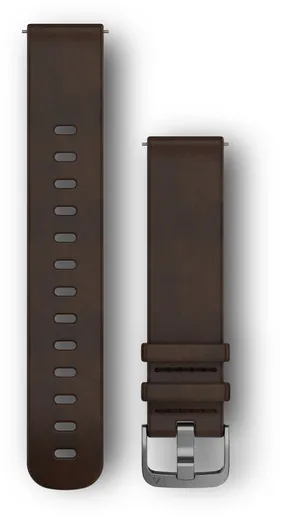 Garmin - curea piele - Quick Release 20 - Dark Brown Leather. L