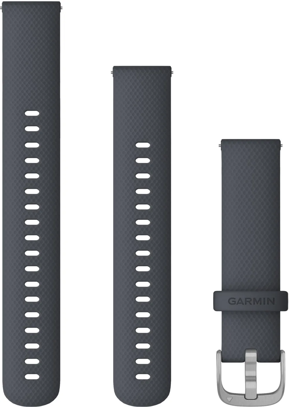 Garmin - curea silicon - Quick Release 18 - Granite Blue/Silver #_disc_#