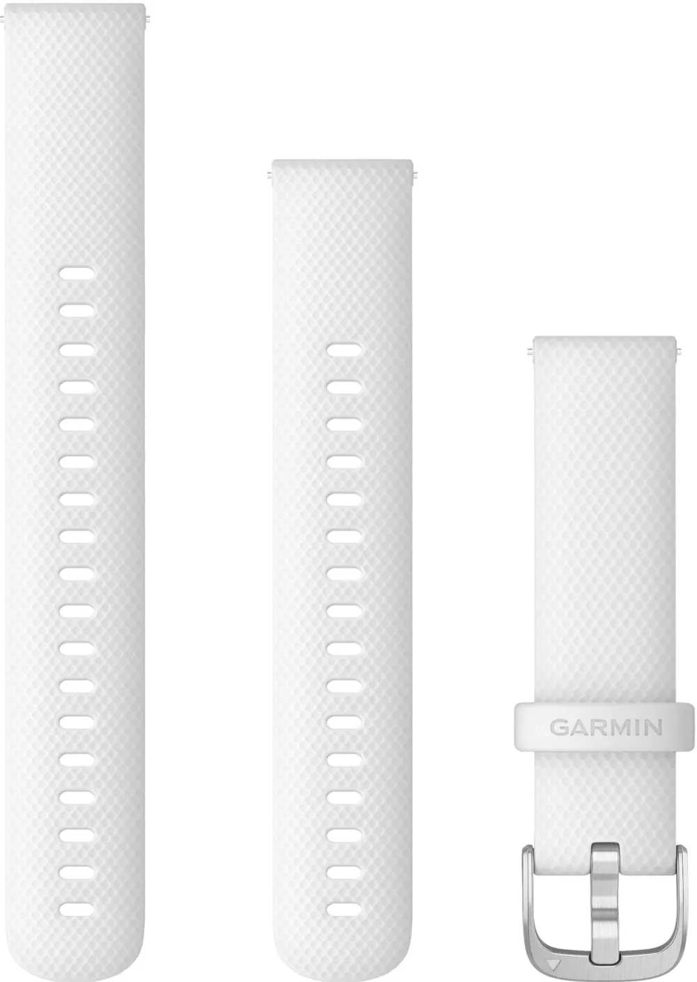 Garmin - curea silicon - Quick Release 18 - White/Silver