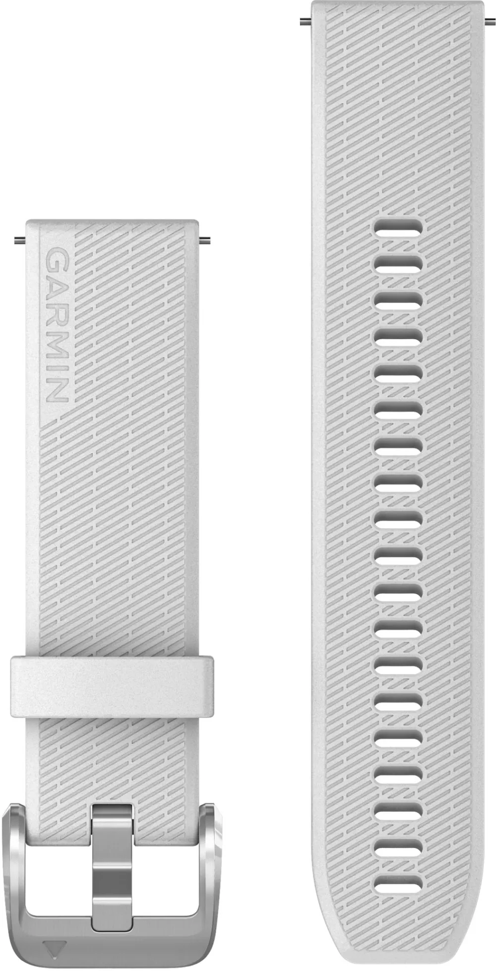 Garmin - curea silicon - Quick Release 20 - white/silver hardware