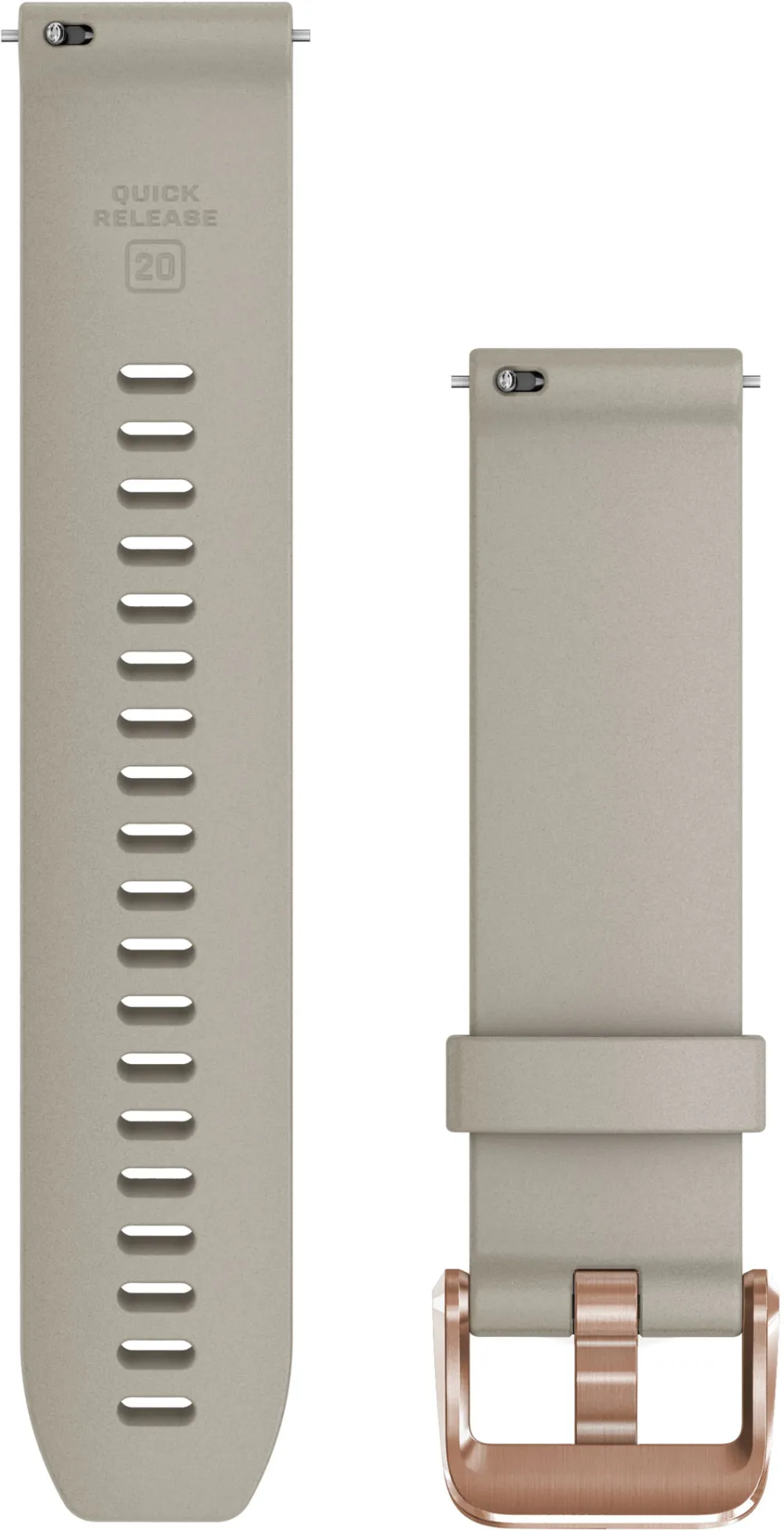 Garmin - curea silicon - Quick Release 20 - light sand/rose gold