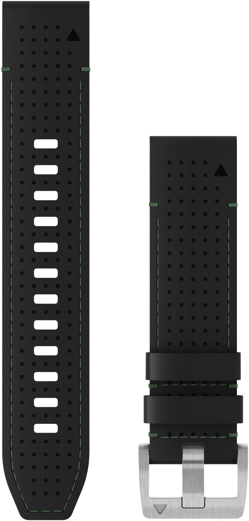 Garmin - curea piele - QuickFit 22 - MARQ 2 leather - black I green