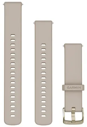 Garmin - curea silicon - Quick Release 18 watch band - French Gray I Soft Gold