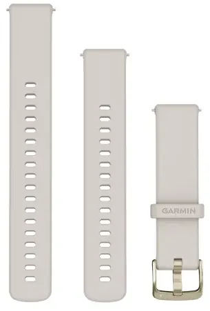 Garmin - curea silicon - Quick Release 18 watch band -  Ivory I Soft Gold