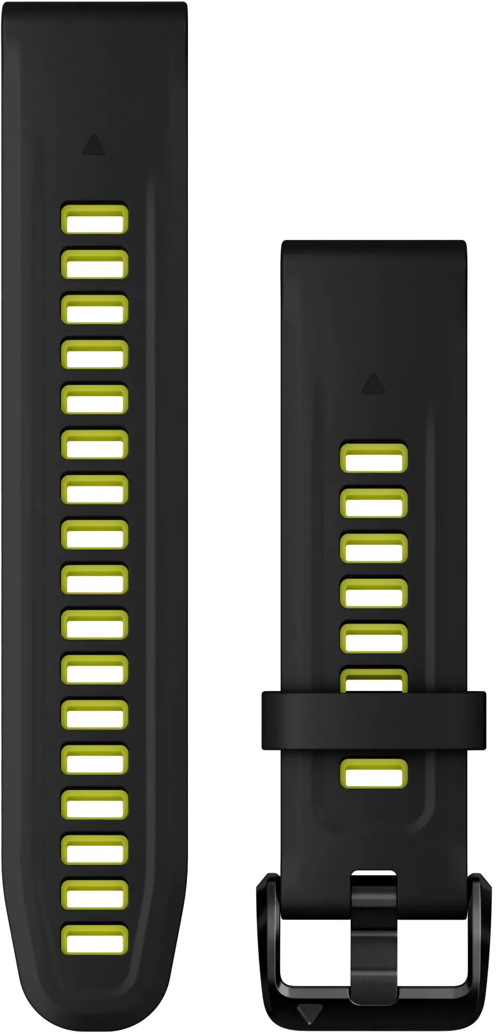 Garmin - curea silicon - QuickFit 20 watch band - Black | Electric Lime