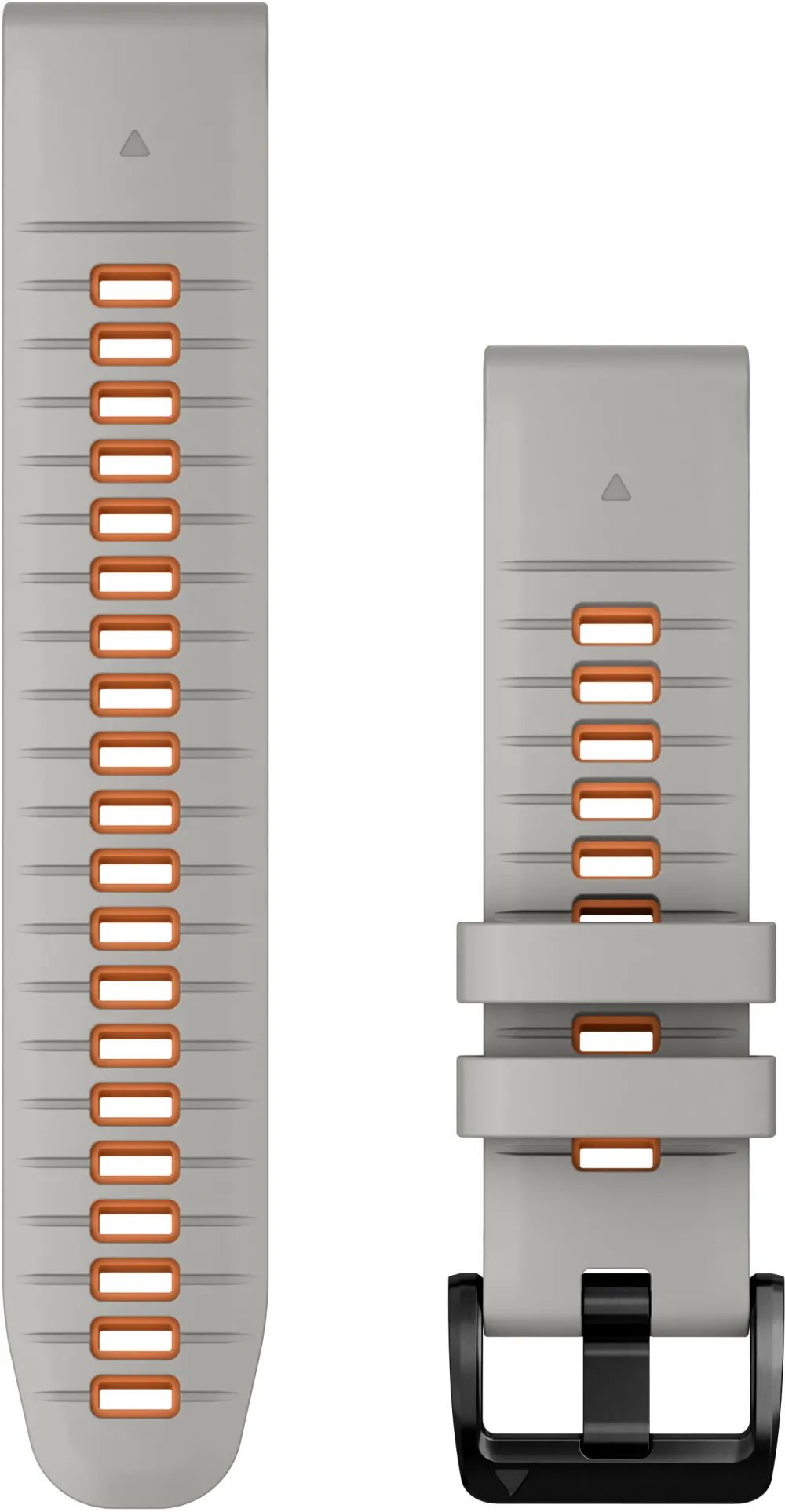 Garmin - curea silicon - QuickFit 22 watch band - Fog Gray | Ember Orange