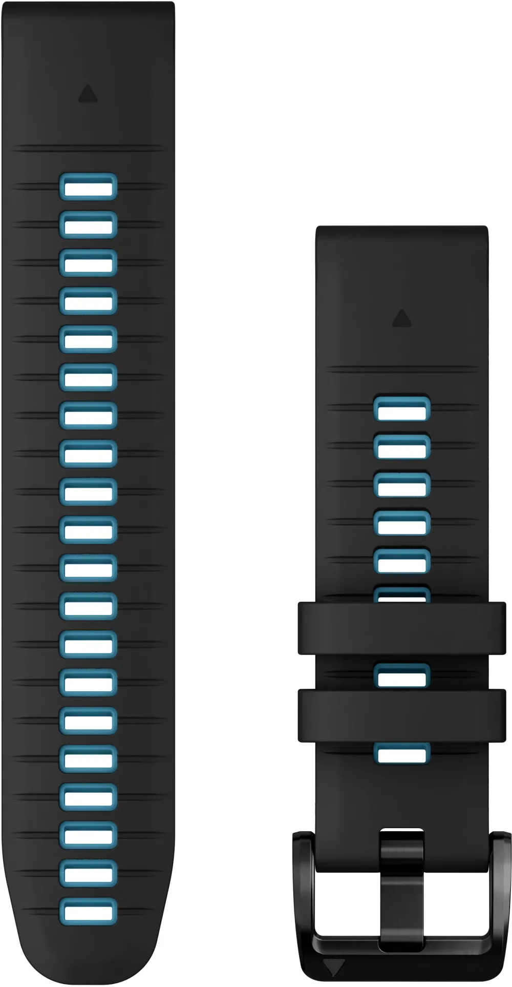 Garmin - curea silicon - QuickFit 22 watch band - Silicon Black | Cirrus Blue