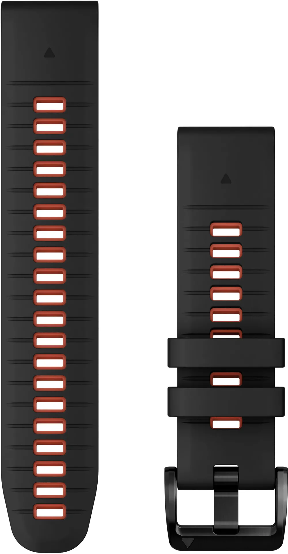 Garmin - curea silicon - QuickFit 22 watch band - Black | Flame Red