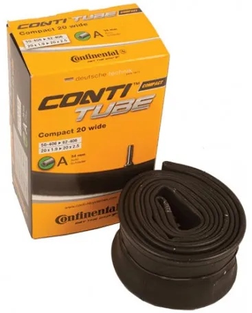Continental - camera bicicleta 20" - Compatct 20 Wide - 20"x1.9-> 20"x2.5 - 50-406-> 62-406 - valva auto 34mm