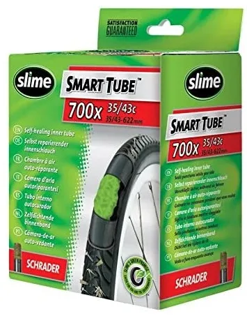 Slime - camera bicicleta 28" cu solutie antipana - 700x35C/43C - 35/42-622 - valva schrader 48mm