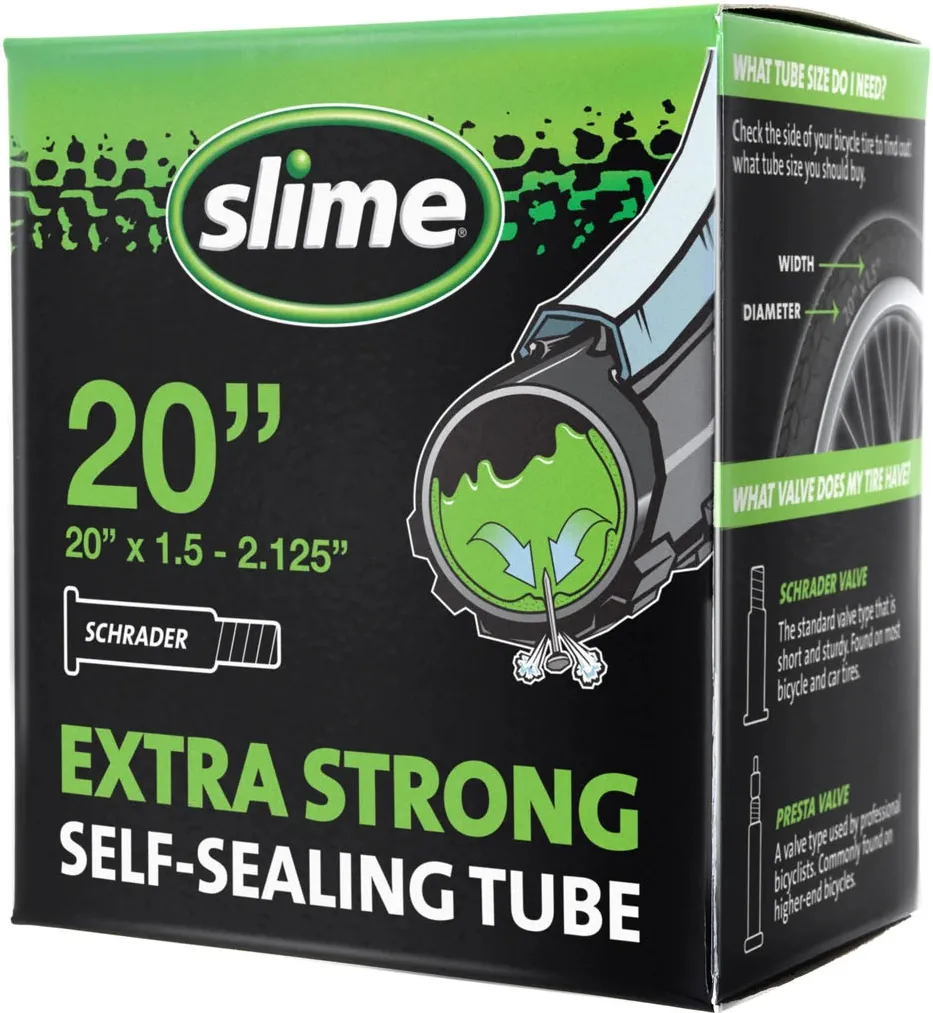 Slime - camera bicicleta 20" cu solutie antipana - 20x1.5/2.125 - 40/57-406 - valva auto schrader