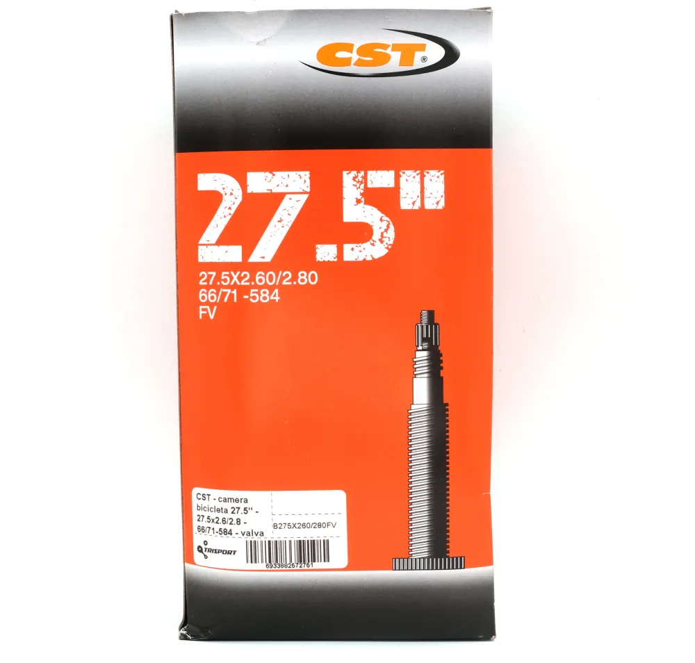 CST - camera bicicleta 27.5" - 27.5x2.6/2.8 - 66/71-584 - valva presta FV 35mm