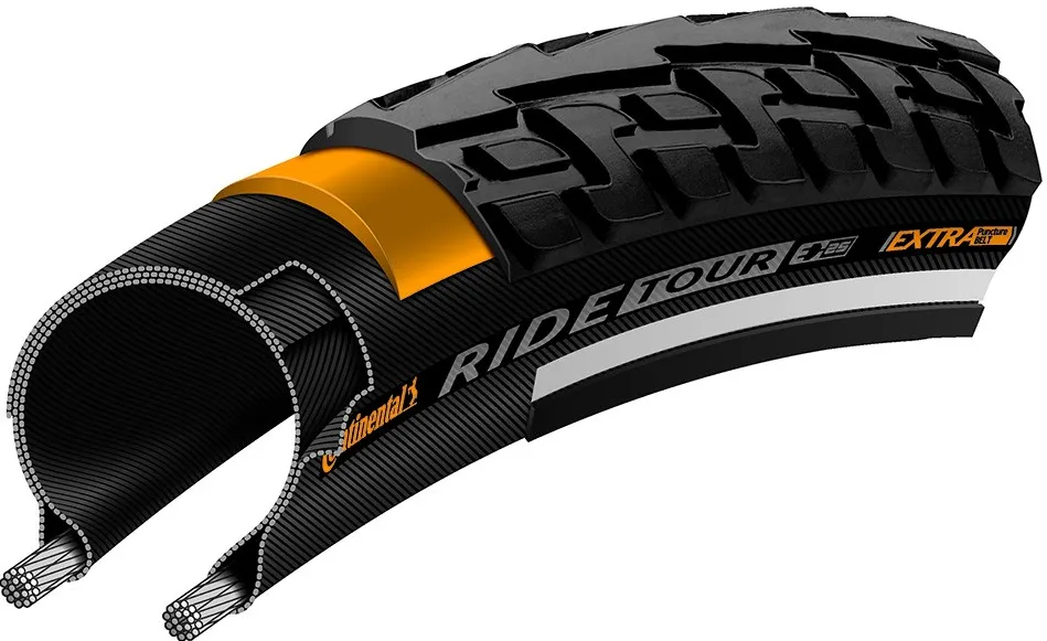 Continental - anvelopa 28" sosea - Ride Tour Reflex - 28-622 - negru/negru