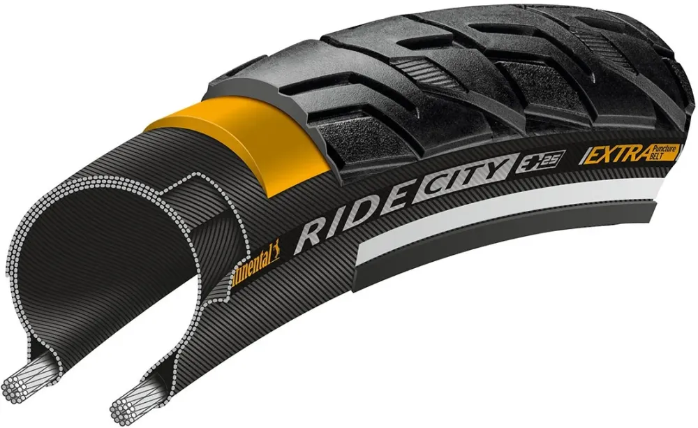 Continental - anvelopa 28" - RideCIty Reflex - 28x1.75 - negru - 47-622