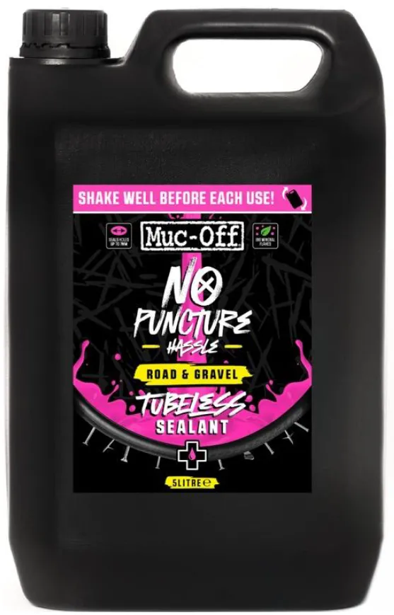 Muc-Off - solutie antipana tubeless - No Puncture Hassle - Road si Gravel Tubeless - 5L