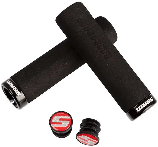 SRAM - mansoane spuma - Locking Grips Foam 129mm - negru | negru