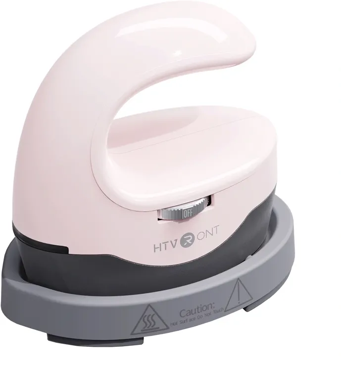 HTVRONT HPM02 Mini4 Presă de transfer termic (roz)