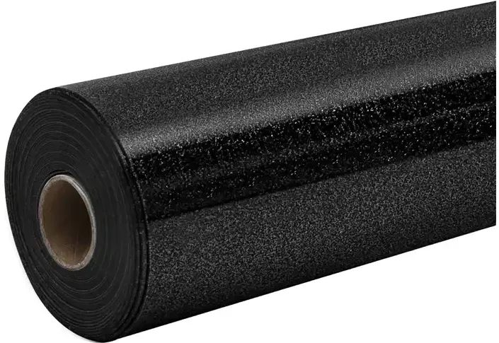 Folie de transfer termic cu sclipici HTVRONT, 30,5 cm x 90 cm (negru)