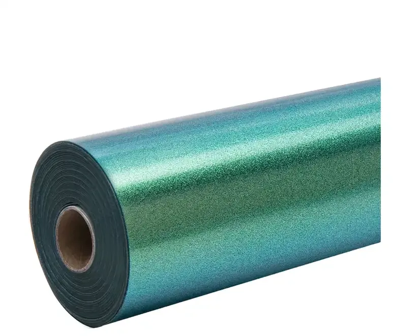 Folie de transfer termic HTVRONT Chameleon, 30,5 cm x 90 cm (auriu-verde)
