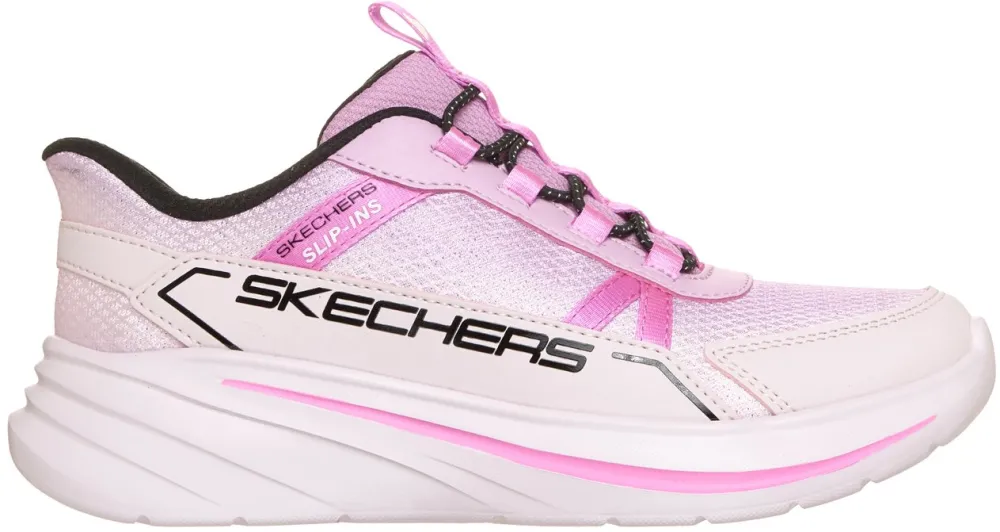 Skechers - pantofi sport copii - Hands Free Slip-ins: Wave 92 - Sparkle Sprint - Light Pink / Multi - 27