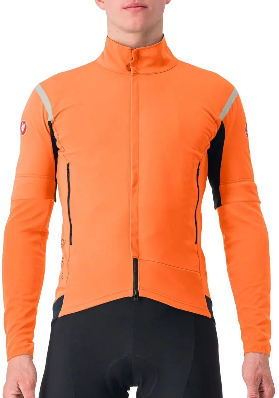 Castelli - jacheta iarna - Perfetto RoS Convertible Jacket - red orange - 3XL