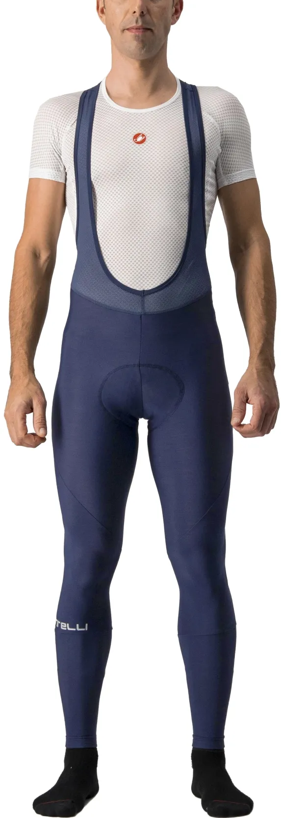 Castelli - pantaloni lungi cu bretele - Entrata Bibtight - albastru - XS