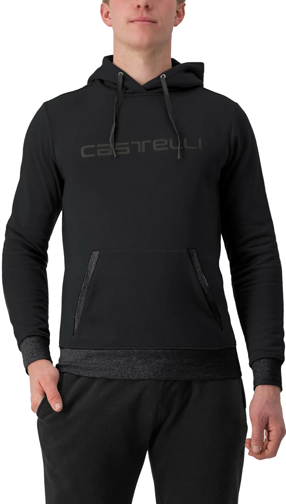 Castelli - hanorac - Logo Hoodie - negru - XL