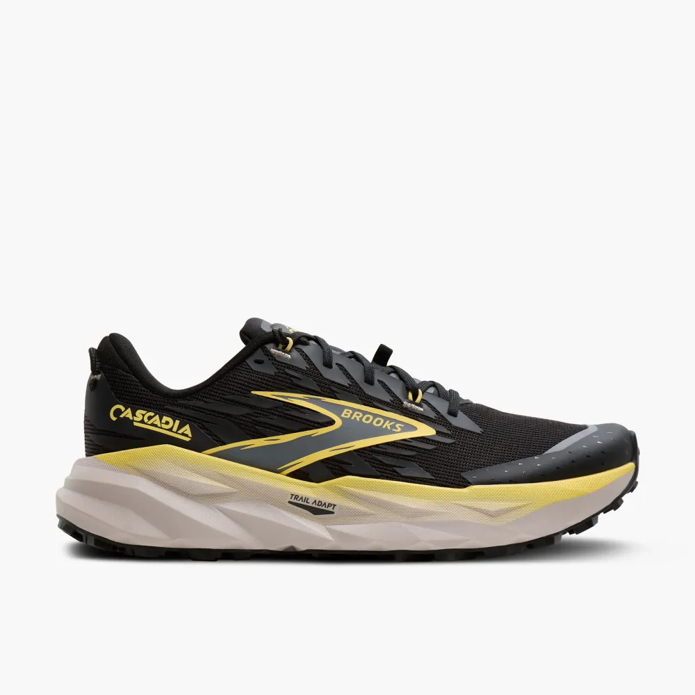 Brooks - pantofi alergare trail - Cascadia 19 - Yellow - 44