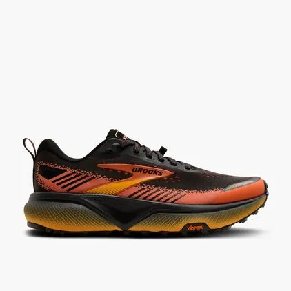 Brooks - pantofi alergare trail - Cascadia 20 - Black I Tigerlily I Orange - 44.5