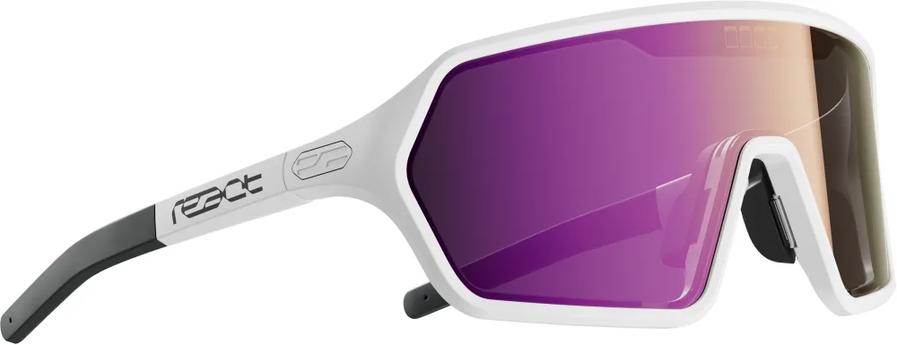 React Swiss - ochelari soare electrofotocromatici - Rev - nova - alb | mov - S