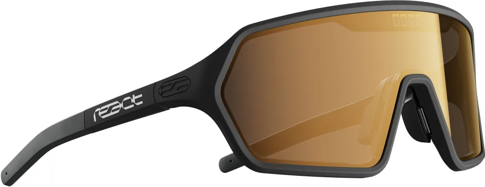 React Swiss - ochelari soare electrofotocromatici - Rev - ruby - negru | portocaliu - S