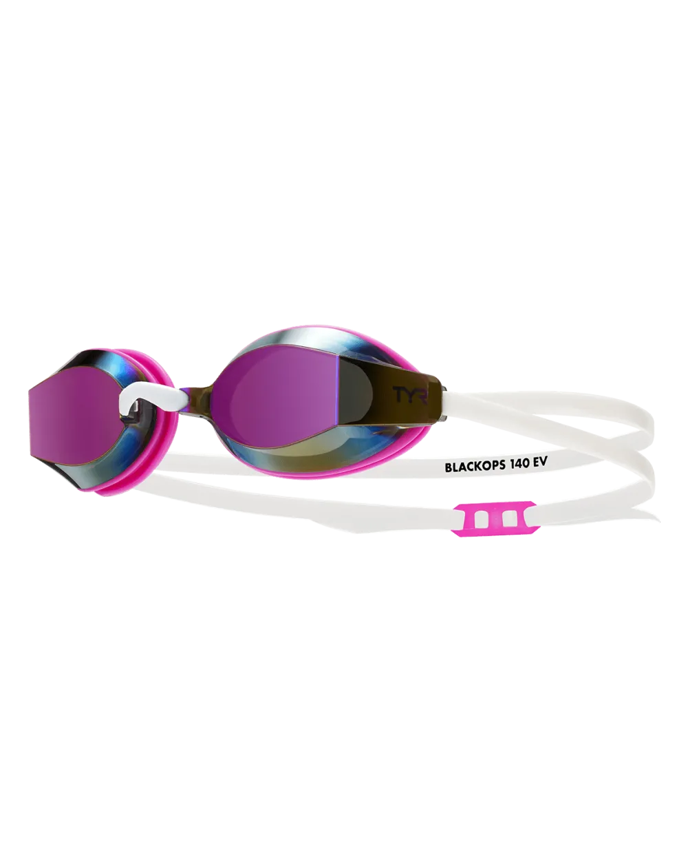 TYR - ochelari inot performanta - BLACK OPS 140 EV Racing Goggles Mirrored - Femei - alb | roz