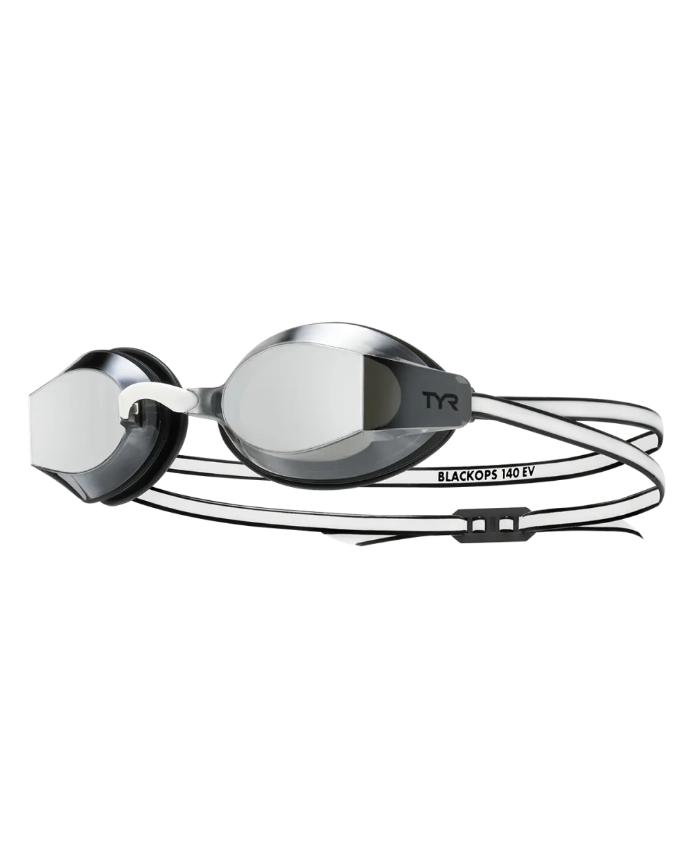 TYR - ochelari inot performanta - BLACK OPS 140 EV Racing Goggles Mirrored - negru | alb