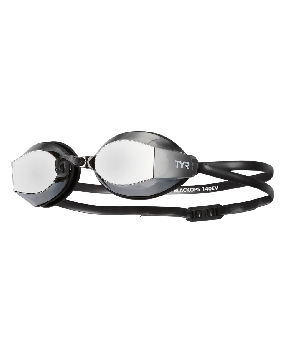 TYR - ochelari inot performanta - BLACK OPS 140 EV Racing Goggles Mirrored - metalizat | fumuriu