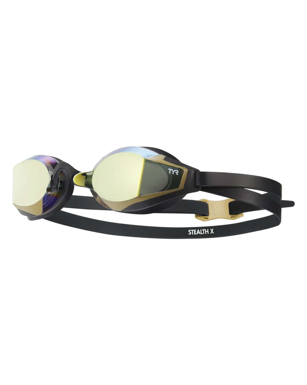 TYR - ochelari inot performanta - STEALTH-X Performance Goggles Mirrored - auriu | negru