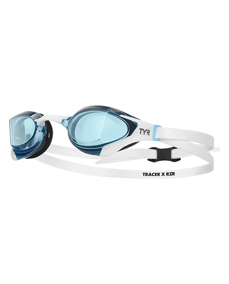 TYR - ochelari inot performanta - TRACER-X RZR Racing Goggles - albastru | alb