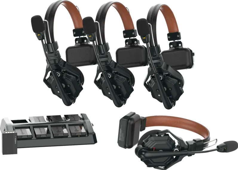 Hollyland Solidcom C1 Pro  Wireless Intercom System with 4 ENC headsets
