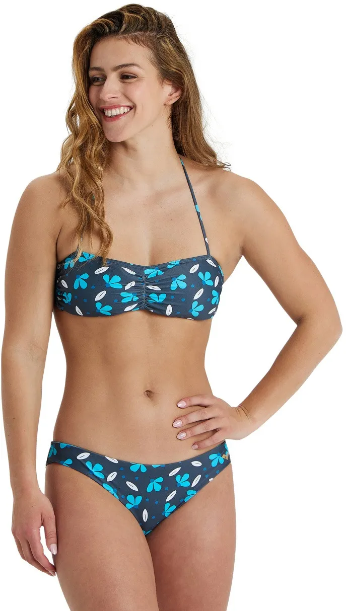 Arena - costum inot femei 2 piese - Bikini Bandeau Allover - Asphalt I Multi - XL