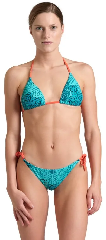 Arena - costum inot femei 2 piese - bikini - water Print bikini triangle - Camo Kikko Water Multi - XS