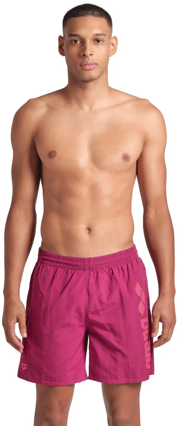 Arena - short inot barbati - Logotype Beach Boxer - Dark I Purple I Calypso I Coral - L