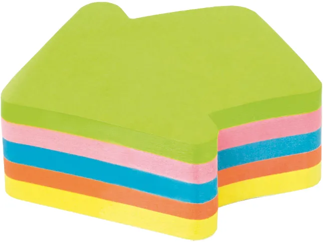 Notite adezive, Kores, sageata, 250 file, multicolor