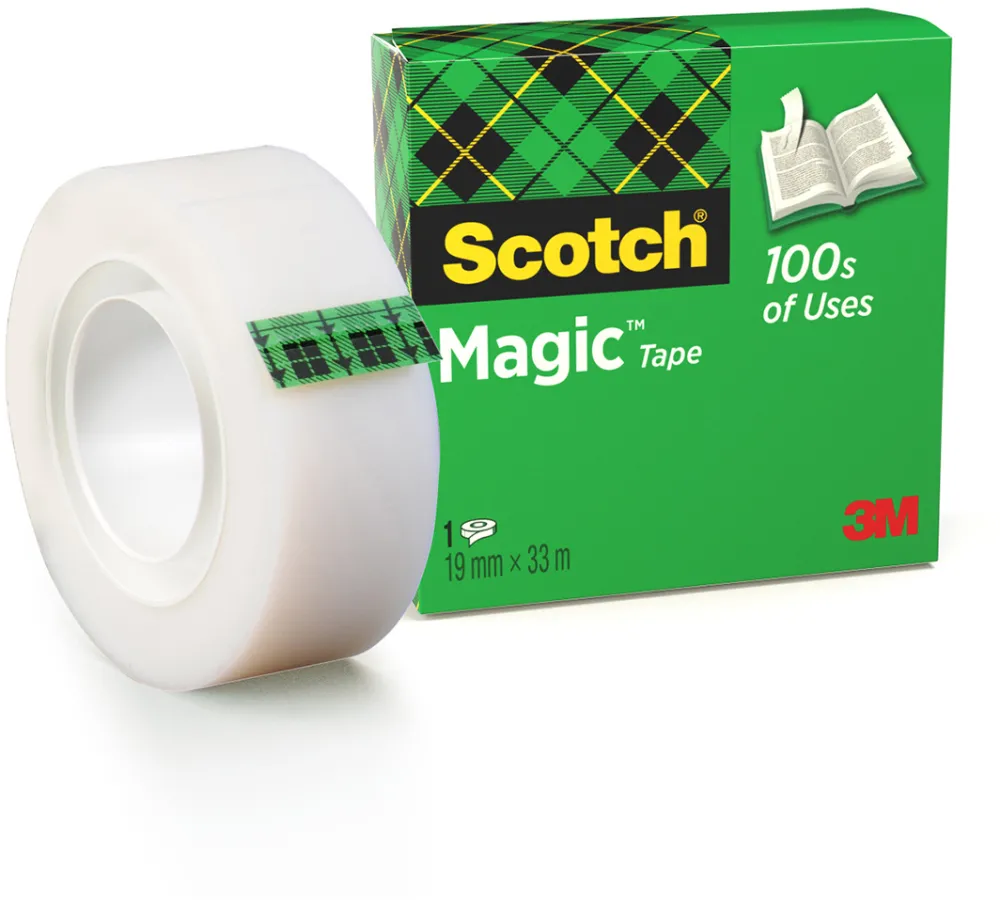 Banda adeziva invizibila mată 3M Scotch® Magic™, 19 mm x 33 m, 1 rola/ pachet