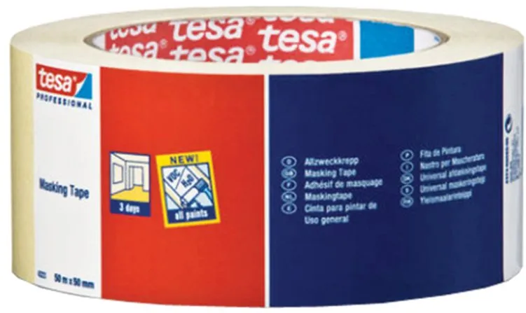 Banda adeziva pentru mascare Tesa, 30 mm x 50 m