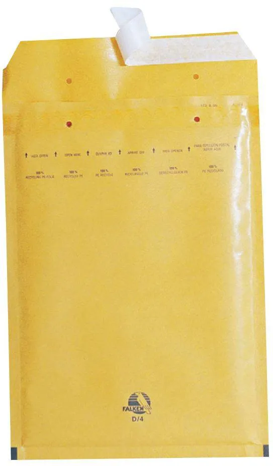 Plic cu protectie, 270 x 360 mm (interior), kraft, banda silicon, 100 bucati/cutie