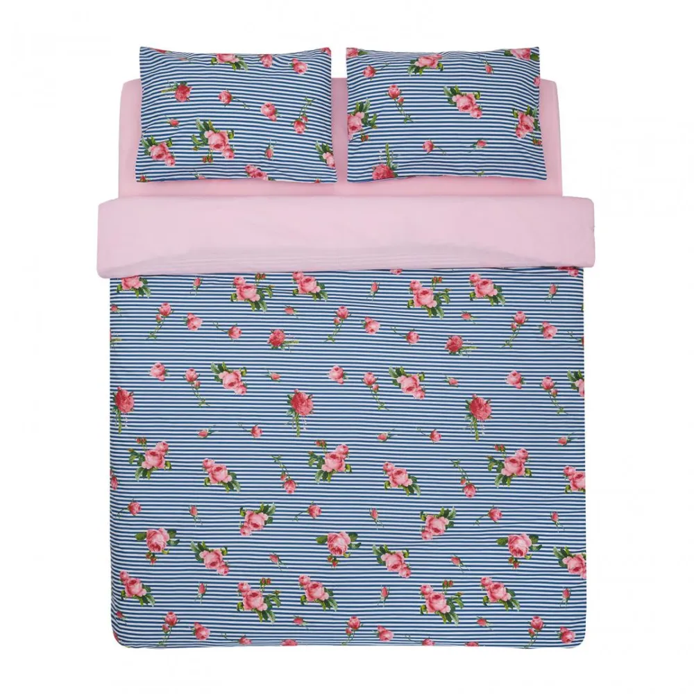 Lenjerie pat Dbl, 100% bbc, 132TC, rose