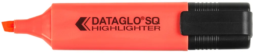 Textmarker Dataglo, corp dreptunghiular, varf 1-5 mm, rosu