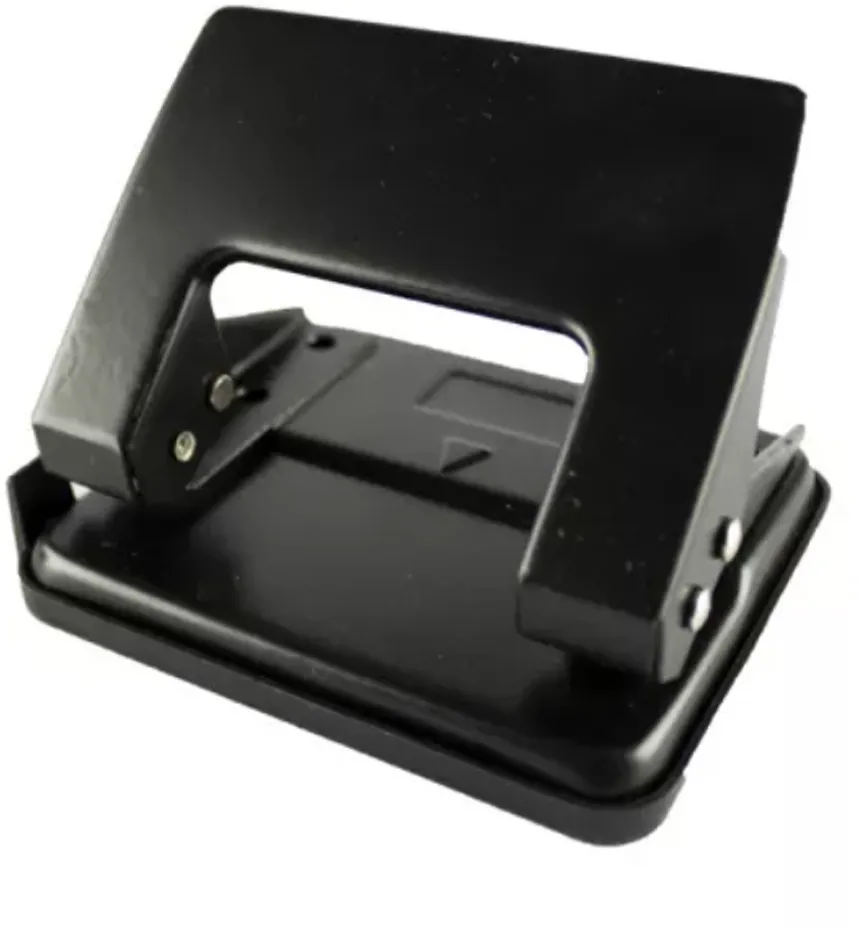 Perforator metalic EVOffice, 2 perforatii, negru, 20 coli