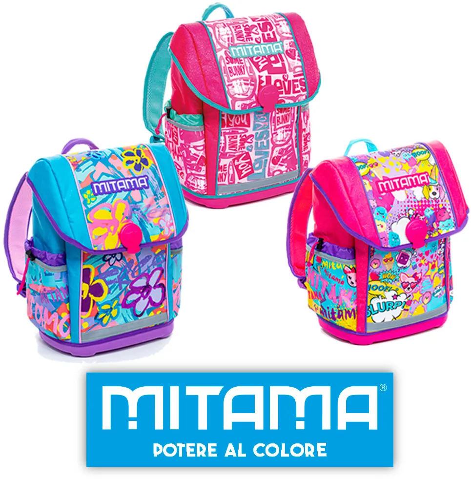 Rucsac Mitama, structura rigida design fete, 26 x 18 x 38 cm, 21 litri