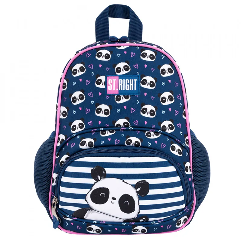 Ghiozdan mini Majewski, St Right BP70, 1 compartiment, Love Panda